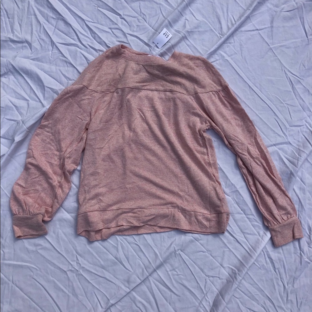 Gap blush pink long sleeve